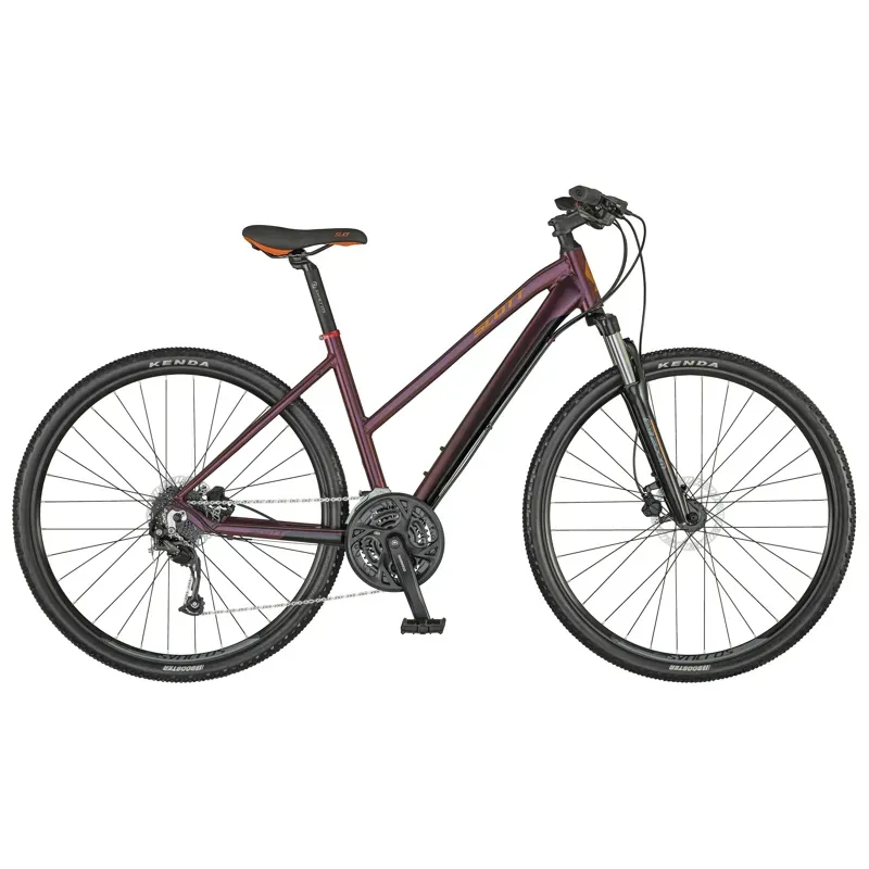 2021 Scott Sub Cross 40 Womens Hybrid Bike in Purple