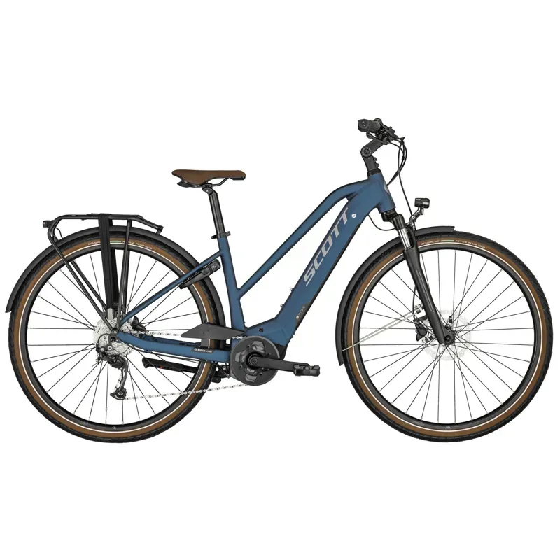 Scott Sub Active eRIDE 20 Women's Electric Hybrid Bike in Blue