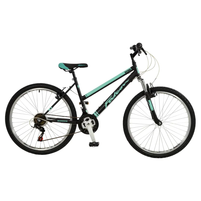 Falcon Vienne L17 26in Womens Mountain Bike in Black/Sky Blue