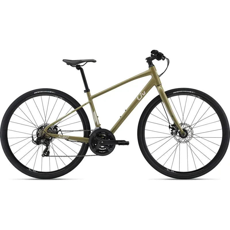 2022 Liv Alight DD Disc 3 Womens Hybrid Bike in Pistachio