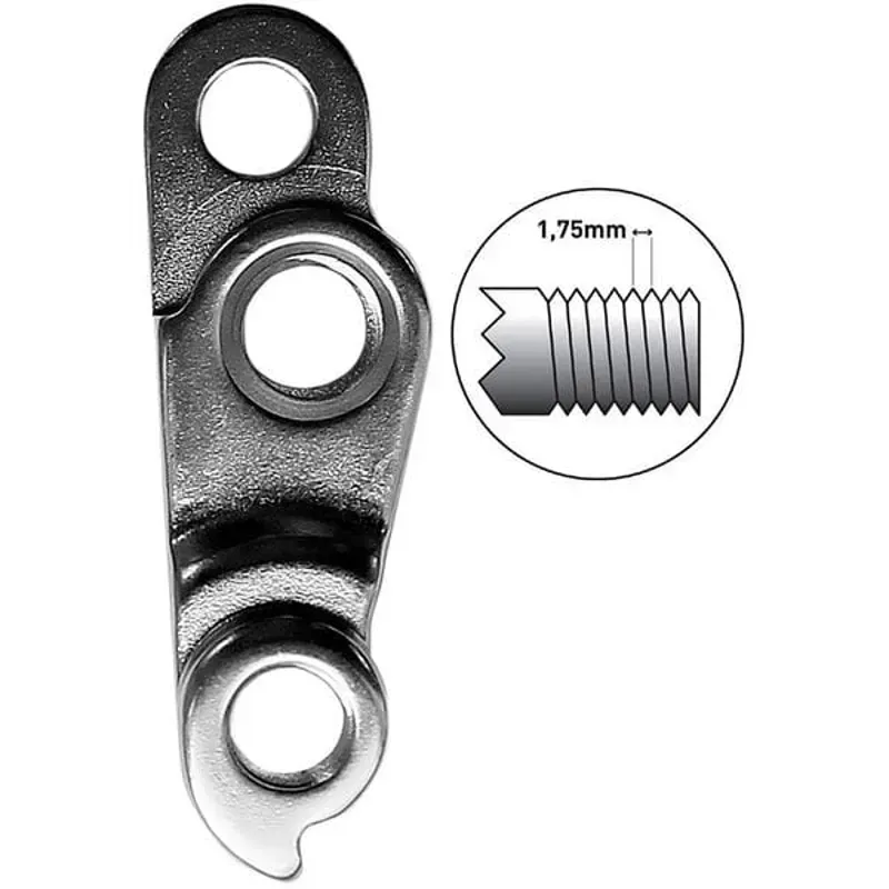M Part Direct Mount M12 1.75 Gear Hanger in Silver-1