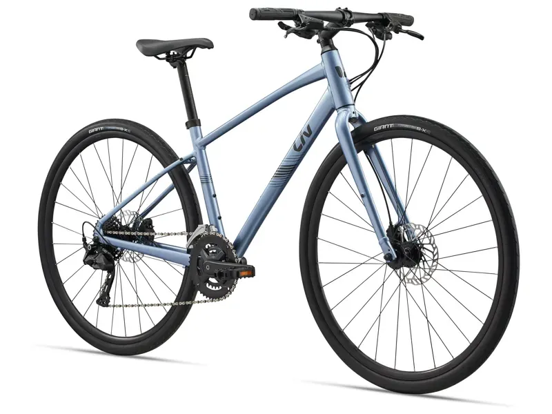 Liv Alight 2 Disc Hybrid Bike in Frost Silver-1