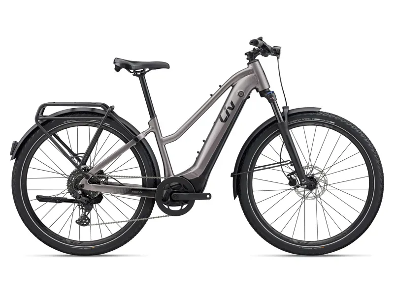 Liv Amiti E+ 3 eHybrid Bike in Early Espresso