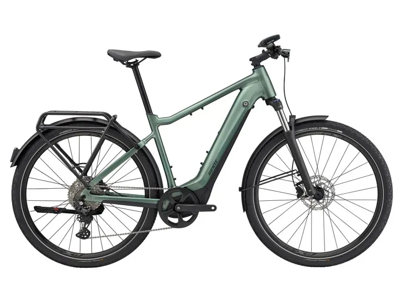 Giant Explore E+ Gts 625Wh Electric Bike In Satin Misty Forest