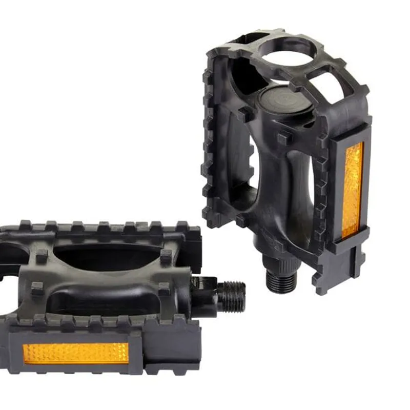 Resin MTB Pedals 9/16 Inch Thread Black 9/16 inches
