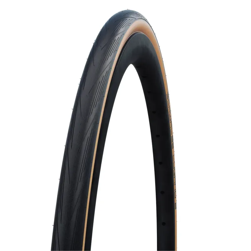 Schwalbe Lugano II Tyre - Black/Tan 700c 25c